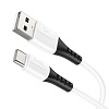 HOCO HC-68582 X82/ USB кабель Type-C/ 1m/ 3A/ Силикон/ White