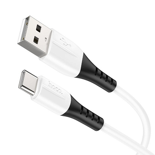 HOCO HC-68582 X82/ USB кабель Type-C/ 1m/ 3A/ Силикон/ White