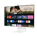 LCD Samsung 31.5" S32DM801UIXCI M8 белый {VA 3840x2160 60Hz 400cd 178/178 16:9 HDMI M/M Cam HAS USB}