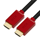 GCR Кабель HDMI 2.0, 1.0m, красные конн, HDR 4:2:2, Ultra HD, 4K 60 fps 60Hz/5K*30Hz, 3D, AUDIO, 18.0 Гбит/с, 28/28 AWG, 3 X экран (HM401)