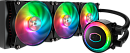 Система охлаждения/ Cooler Master MasterLiquid ML360R RGB (250W, 360mm, ARGB, fans: 3x120mm/66.7CFM/30dBa/2000rpm, 1200/115X/2066/2011-V3/2011/AM5