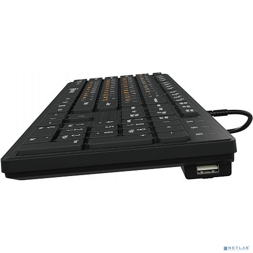 Клавиатура Oklick 520M2U черный/черный USB slim Multimedia [1061587]