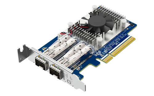 qnap expansion card qxg-25g2sf-e810 pcie gen4 x8, 2x25gbe(sfp28)