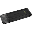 Kingston USB Drive 128Gb DataTraveler 70 Type-C DT70/128GB USB3.0 черный