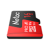 Netac P500 Extreme PRO 16GB MicroSDHC V10/U1/C10 up to 100MB/s, retail pack with SD Adapter