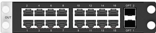 Выходная карта H_16xRJ45+2xFiber sending card