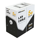 PROconnect (01-0155) Кабель F/UTP, CAT 5e, PE 4х2х0,48мм, 24AWG, внешний, черный, 305м, с тросом