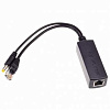 ORIENT POE-485R, 48V->5V, PoE сплиттер (приемник) питания по витой паре, вход: RJ45 PoE-A/B (1/2+,3/6- 4/5+,7/8-), выход: DC 5V, 2.4A + RJ45 LAN 10/10