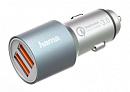 Автомобильное зар./устр. Hama H-173654 6A (QC) 2xUSB универсальное серебристый (00173654)