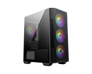MSI MAG FORGE M100R, MATX, BLACK, WINDOW, 2x3.5", Compatible with 2.5" (Max up to 4x2.5"), 1xUSB 3.2 Gen 1, 2xUSB 2.0, FRONT 3x120mm ARGB, REAR 1x120m