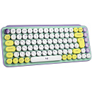 920-010717 Logitech Клавиатура беспроводная POP KEYS, Daydream Mint