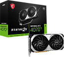 Видеокарта/ VGA MSI NVIDIA GeForce RTX 4070 Ti SUPER 16G VENTUS 2X OC SUPER 16GB, GDDR6X/256-bit, PCIe 4.0, 1xHDMI 2.1, 3xDP, 2.6-slot