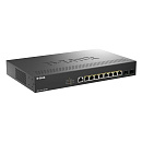 Коммутатор D-Link DGS-1210-10XP/ME/C1A Управляемый L2 коммутатор с 8 портами 10/100/1000Base-T и 2 портами 10GBase-X SFP+ (8 портов PoE 802.3af/at, Po
