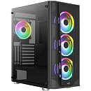 Корпус AEROCOOL MIDITOWER PRISM-G-BK-V2