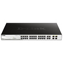 Коммутатор D-Link DGS-1210-28P/FL2A Управляемый L2 PoE-коммутатор, 24x1000Base-T PoE, 4xCombo 1000Base-T/SFP, PoE-бюджет 193 Вт, защита от статическог