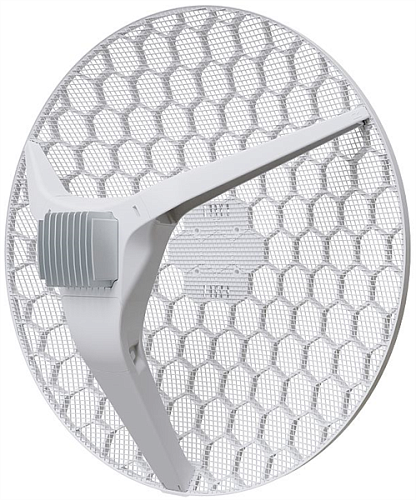 MikroTik LHG XL 52 ac with 27dBi 7 degree 5GHz antenna, 18dBi 15 degree 2.4GHz antenna, Dual Chain High Power 802.11ac wireless, Dual Chain High Power