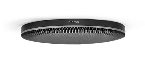 Микрофон со усилителем BIAMP [ParleTCM-XA(BLACK)] AVB Beamtracking ceiling microphone with PoE+ amplifier, black surface mount