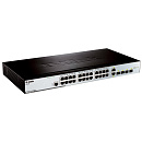 Коммутатор D-Link SMB D-Link DES-3200-28/C1A Управляемый L2 с 24 портами 10/100Base-TX, 2 портами 100/1000Base-X SFP и 2 комбо-портами 100/1000Base-T/SFP
