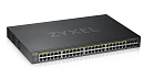 Коммутатор Smart L2 коммутатор PoE+ Zyxel NebulaFlex GS1920-48HPv2, rack 19", 44xGE PoE+, 4xCombo (SFP/RJ-45 PoE+), 2xSFP, бюджет PoE 375 Вт
