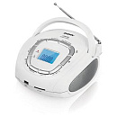 Аудиомагнитола BBK BS05 белый металлик 2.4Вт/MP3/FM(dig)/USB/SD