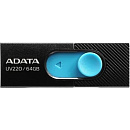 A-DATA Flash Drive 64GB UV220 USB2.0, черный и синий [auv220-64g-rbkbl]