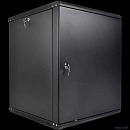 ЦМО Шкаф телекоммуникационный настенный разборный ЭКОНОМ 12U (600 x 520) дверь металл, цвет черный (ШРН-Э-12.500.1-9005)