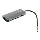 Vcom Кабель-адаптер USB3.1 Type-CM-->HDMI 4K*60Hz +3USB3.1(10Гбс)+RJ45+TF+SD+PD VCOM <CU4641>