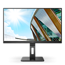 27" AOC Q27P2CA 2560x1440 75Гц IPS LED 16:9 4ms HDMI DP 1xUSB-C/4xUSB3.2 50M:1 1000:1 178/178 300cd Tilt HAS Pivot Swivel Speakers 2*2W Black