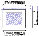 Безвентиляторный панельный компьютер Nodka TPC6000-C1043-LH-J6412-8G-SSD256G
