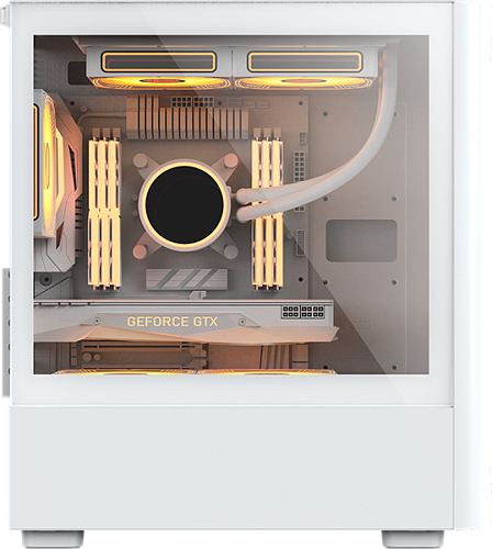 корпус Formula V Line Air Mesh G3 Plus White, MATX, Type-C*1, USB3.0*2, FRONT 3x120mm FRGB, REAR 1x120mm FRGB