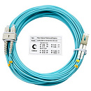 Cabeus FOP-50-LC-SC-25m Шнур оптический duplex LC-SC 50/125 mm OM3 25м LSZH
