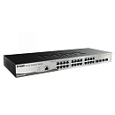 Коммутатор D-Link SMB D-Link DGS-1210-28/ME/P/B2A Управляемый L2 , 24x1000Base-T, 4x1000Base-X SFP, ИБП(с функцией ИБП при подключении внешнего аккумулятора DC 12