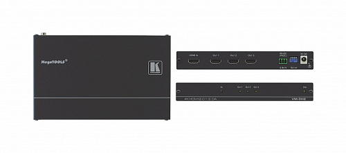 Усилитель-распределитель Kramer Electronics [VM-3H2] 1:3 HDMI UHD; поддержка 4K, HDMI 2.0