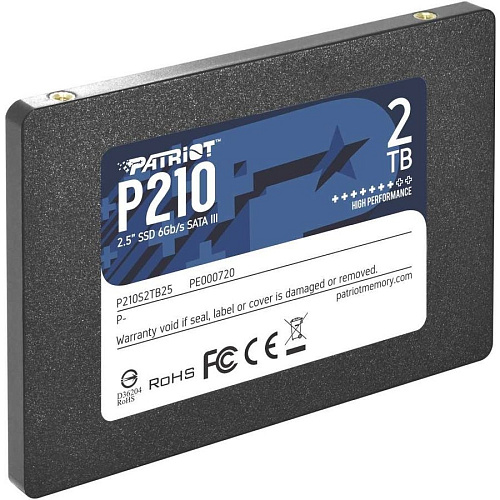Накопитель PATRIOT SSD SATA III 2Tb P210S2TB25 P210 2.5"