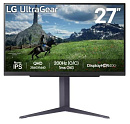 Монитор LG 27" 27GS85Q-B Gray/Violet, 16:9, IPS, 2560x1440, 1ms, 400cd, 200Hz, 2xHDMI, DP, 2xUSB, HAS
