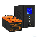 Exegate EX296792RUS Комплект ИБП EX295987RUS + батарея 33Ач EX285664RUS 2шт (инвертор, синус, для котла) SineTower SZ-1000.LCD.AVR.2SH.1C13.USB <1000V