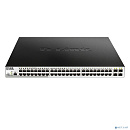 D-Link DGS-1210-52P/ME/B1A PROJ Управляемый L2 коммутаторс 48 портами 10/100/1000Base-T и 4 портами 1000Base-X SFP (порты 1-8 PoE 802.3af/at, порты 9-