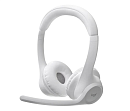 Беспроводная гарнитура Logitech Wireless Headset ZONE 300, Bluetooth, OFF-WHITE, [981-001417] (незначительное повреждение коробки)