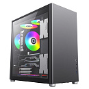 Корпус GameMax Spark Pro Full Black без БП (Midi Tower, ATX, Черный., USB3.0+Type C, Зак. стекло)