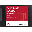 Твердотельные накопители/ WD SSD Red SA500 NAS, 2.0TB, 2.5" 7mm, SATA3, R/W 560/530MB/s, IOPs 95 000/85 000, DRAM buffer, TBW 1300, DWPD 0.4 (12 мес.)