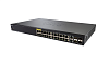 Коммутатор CISCO [SG350-28P-K9-EU] SB [SG350-28P] 28-port Gigabit POE Managed Switch, 24x PoE из них 4x PoE++ 60Вт, суммарно раздаёт 195Вт