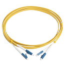 Кабельная сборка Hyperline FC-D2-9-LC/UR-LC/UR-H-3M-LSZH-YL Патч-корд волоконно-оптический (шнур) SM 9/125 (OS2), LC/UPC-LC/UPC, 2.0мм, duplex, LSZH,