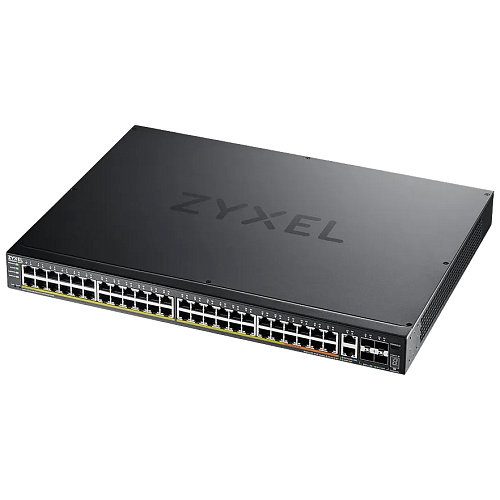 Коммутатор ZYXEL Коммутатор/ XGS2220-54FP L3 Access switch, rack 19", 48xRJ-45: 1G PoE+ (8 of them PoE++), 2xRJ-45: 1/2.5/5/10G PoE++, 4xSFP+, 960W PoE budget,