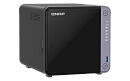 система хранения данных QNAP SMB QC 2GhzCPU/4Gb/upto 4HDD, up to 20 with TL-D1600S/SATA(3,5" 2,5")/ 2xUSB3.2/1xHDMI/1xExp.slot/2x2,5Gb 2x10Gb(SFP+)/iS