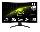 Монитор MSI 325CQF 31.5" 16:9 WQHD(2560x1440) Rapid VA Curve 1000R, 0,5ms(GTG), 3500:1, 100M:1, 300nit, 178/178, 2xHDMI 2.0, 1xDP 1.4, USB-C, Tilt, VE