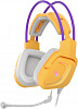 Наушники с микрофоном A4Tech Bloody G575 желтый/фиолетовый 2м мониторные USB оголовье (G575 /ROYAL VIOLET/ USB)