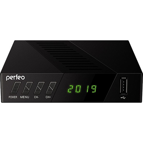 Perfeo DVB-T2/C приставка "STREAM-2" для цифр.TV, Wi-Fi, IPTV, HDMI, 2 USB, DolbyDigital, пульт ДУ [PF_A4488]