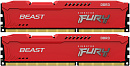 Память оперативная Kingston 16GB 1866MHz DDR3 CL10 DIMM(Kit of 2)FURYBeast Red