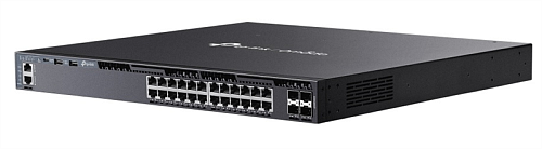 коммутатор TP-Link SG6428XHP, Omada 24-PortGigabit Stackable L3 Managed PoE+ Switch with 4 10GE SFP+ Slots