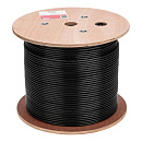 Rexant (01-0058) Кабель витая пара U/UTP, CAT 6, PE, 4PR, 23AWG, OUTDOOR, SOLID, черный, 305м